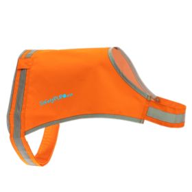 Lite Dog Vest M Size Coverage to Mid Back. Reflective Hi Visibility Blaze Orange Fluorescent Fabric Helps to Keep Them in Sight and Safe On and O